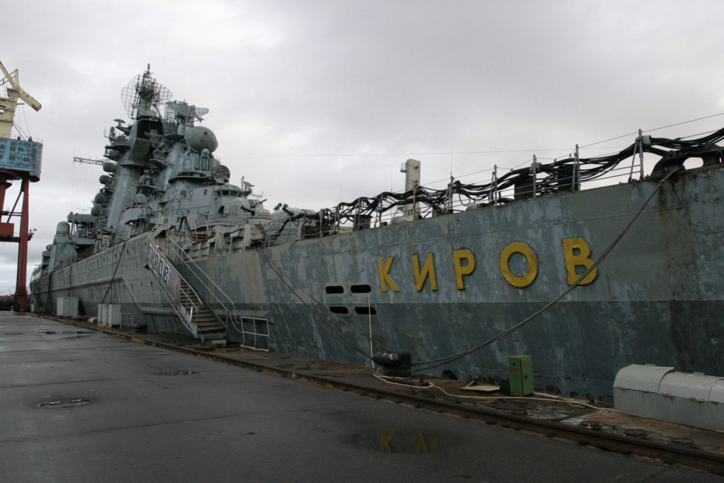 2011年的"乌沙科夫海军上将"号,舰上的名字依然是"基洛夫"