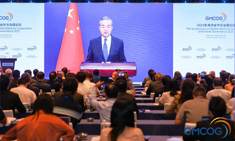 中共中央政治局委员、中央外办主任、外交部长王毅在论坛开幕式发表主旨演讲